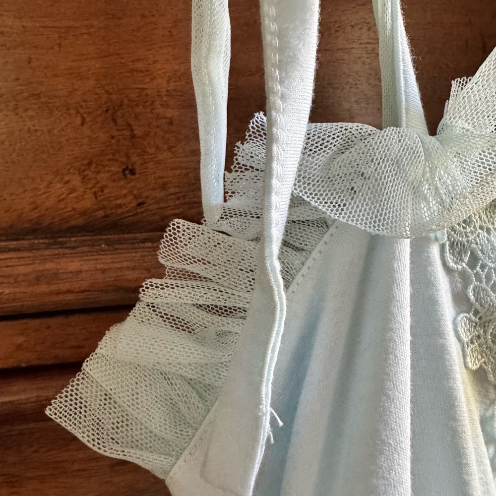 Dollcake teal Ruffled Tiered Sleeveless Gown - Picture 5 of 8